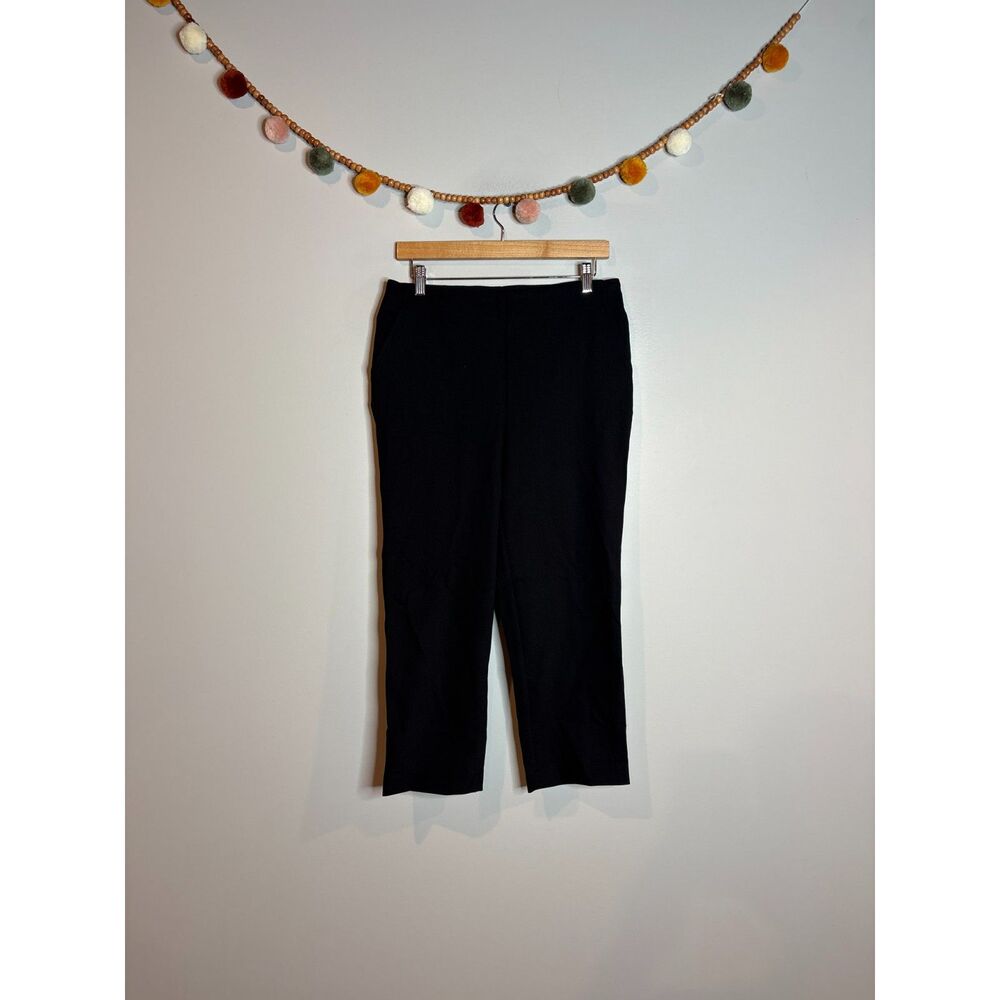 Rachel Zoe black cropped trouser pants